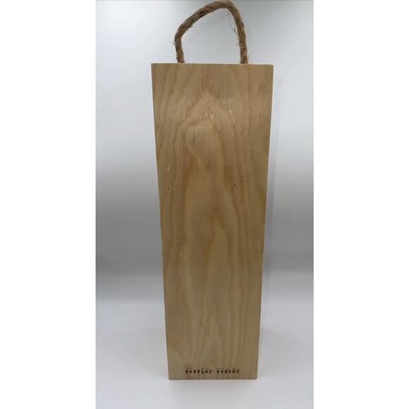 Natural Wooden Wine Red Crate with Handle with Sliding Cover Classy 31-08 - Picture 6 of 16